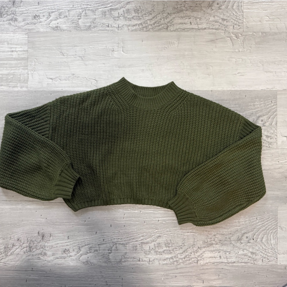 SHEIN Forest Green Crew Neck Sweater